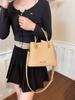 Trendy Large-Capacity Women's Handbag - 2026 Summer Fashion with Lychee Texture, Shoulder & Crossbody Style