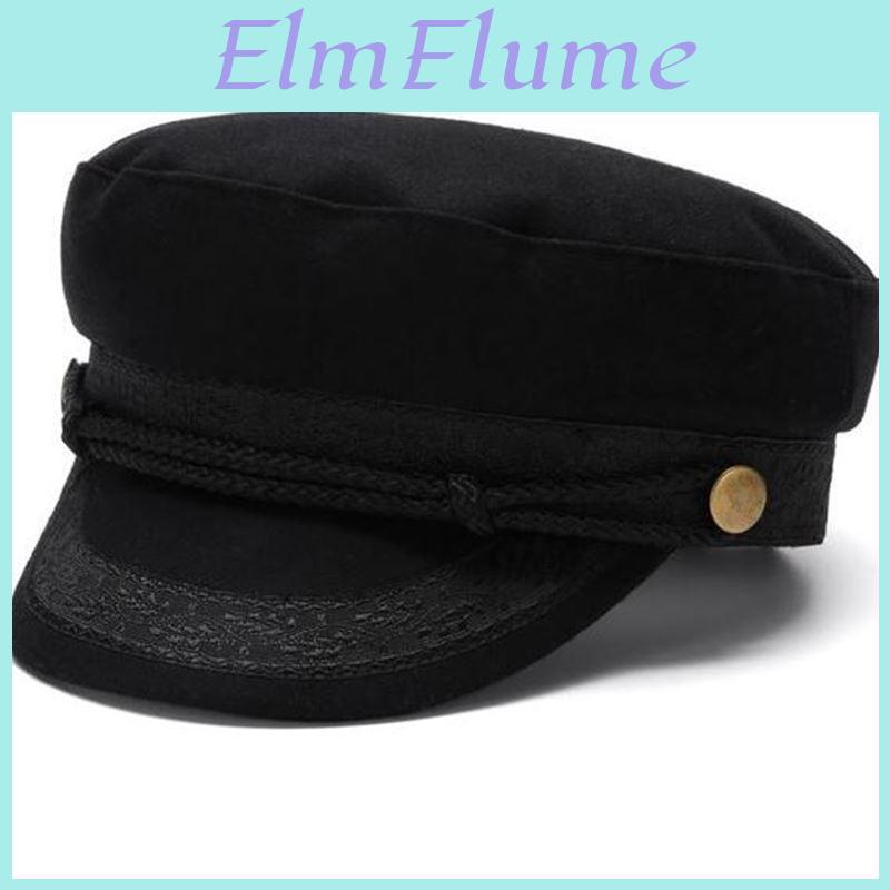 Men Large Size Fitted Navy Cap Small Size Felt Flat Cap Women Winter Wool Military Cap 5254cm 5556cm 5758cm 5960cm 6162cm