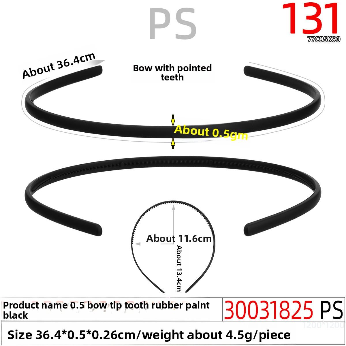 

Rubber Paint Hair Band Toothed Hair Band Spray Paint Headband Children s Hair Clip 30031825#