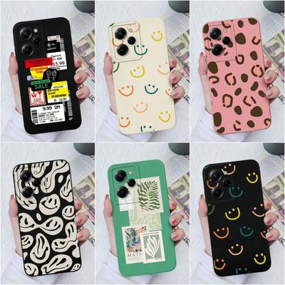 Funda de teléfono para Xiaomi Poco C55 M4 Pro X5 Pro X3 X4 F5 F4 Pro, bolsa de teléfono de silicona líquida suave, funda mate a prueba de golpes, etiquetas de moda para parachoques Xiaomi