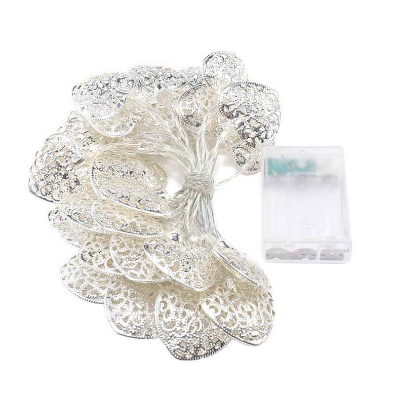 

Battery Solar Heart Fairy Lights String Lights Metal Love Hanging Lamp for Bedroom Wedding Party Xmas Home Decor Gift Warm White