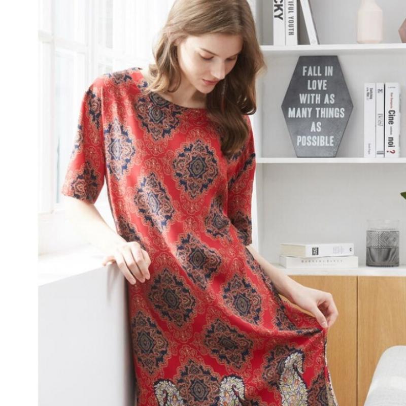 L Affair Women Red paisLey Geo DRess Lwodd706 Re