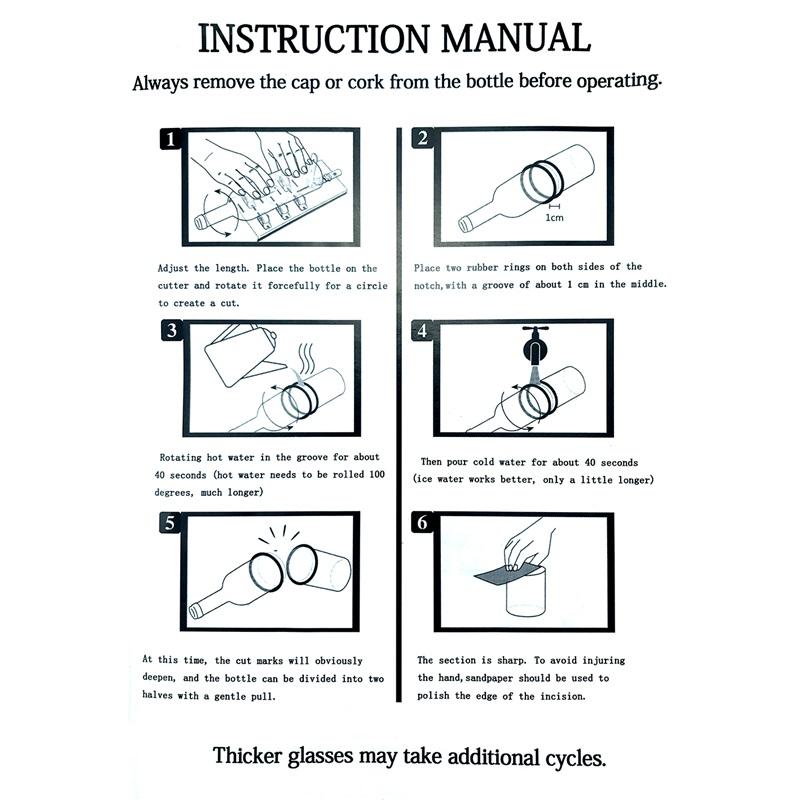 Набір для різання скляних пляшок своїми руками, регульовані розміри, металева машина для різання скляних пляшок, для рукоділля, виготовлення винних пляшок, побутові прикраси, різання