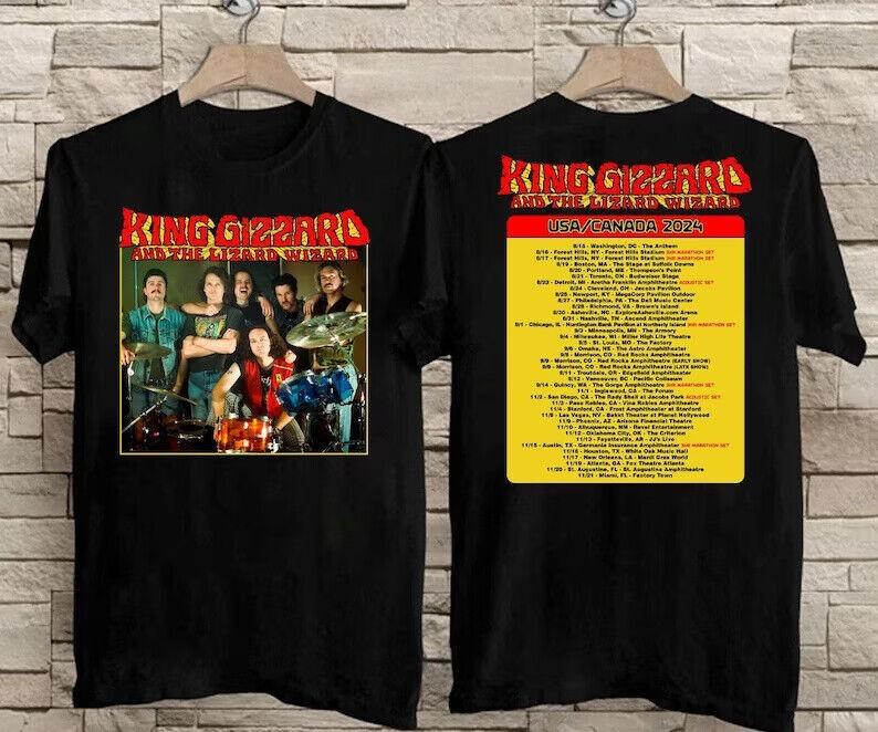 King Gizzard amp The Lizard Wizard World Tour 2024 TShirt Unisex T-Shirt L