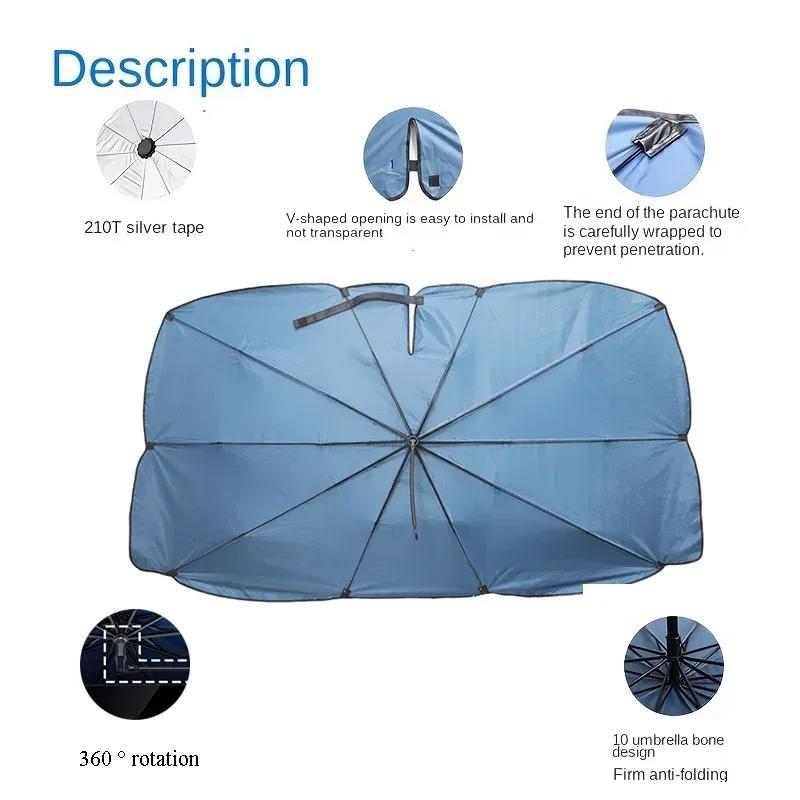 Car Sunshade Windshield Umbrella Car Front Sun Shade Parasol Foldable Protection Car Seat Heat Insulation Car Accessories