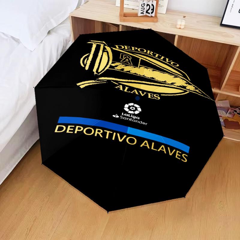 1PC Deportivo FC Printed Umbrella Folding Umbrella, Automatic Umbrella 8-Frame for Travel, Camping Fan Gifts Christmas Gifts