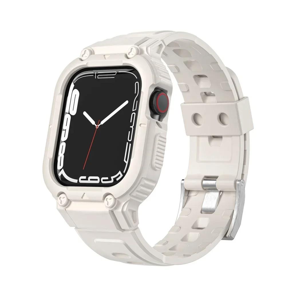 Band Case for Apple Watch 45nmm 49mm 44mm 41mm 40mm Bracelet TPU for Iwatch Ultra 7 8 6 5 4 Wristband Sport Strap Accessories