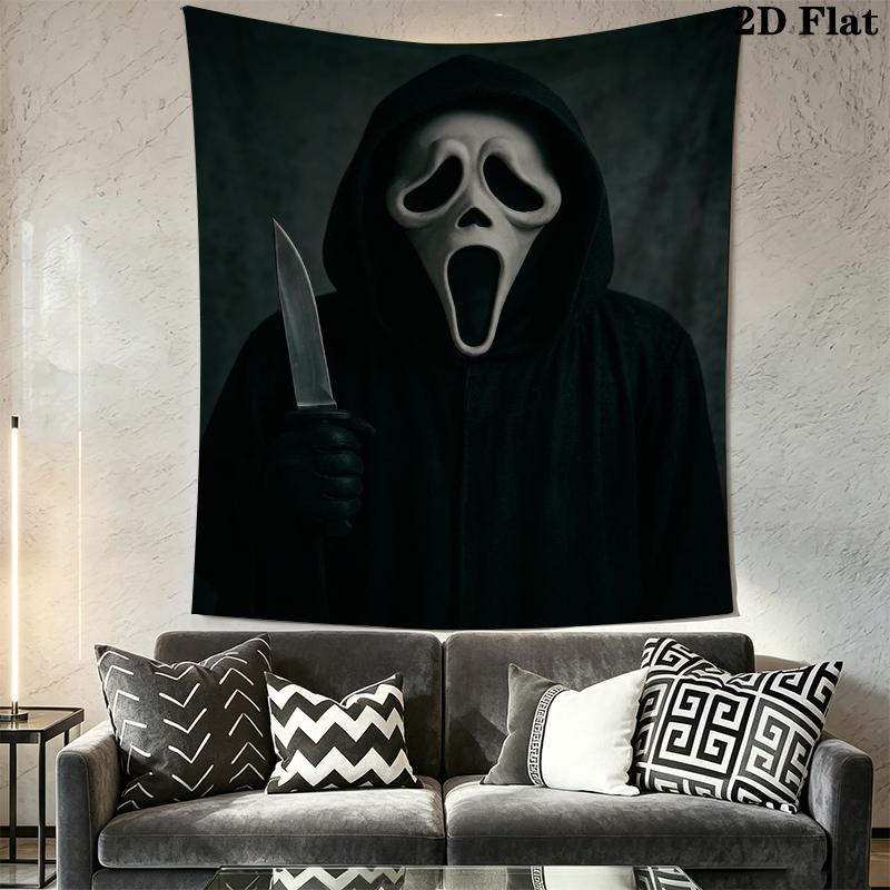 Scream Wall Tapestry Aesthetic Wall Hanging Printed Fabric Blanket Decorative Tapestries for Bedroom Living Room Home Decor