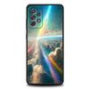 Earth Stars Space Phone Case for Samsung A51 A71 A21S A12 A11 A15 A25 A31 A41 A23 A33 A53 A73 A03S A05S A13 5G A35 A55 Cover