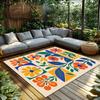 Vintage Persian Style Area Rug Bohemian Floor Mat Non-Slip Home Decor Durable Accent Carpet Modern Living Room Decor Tribal Patt