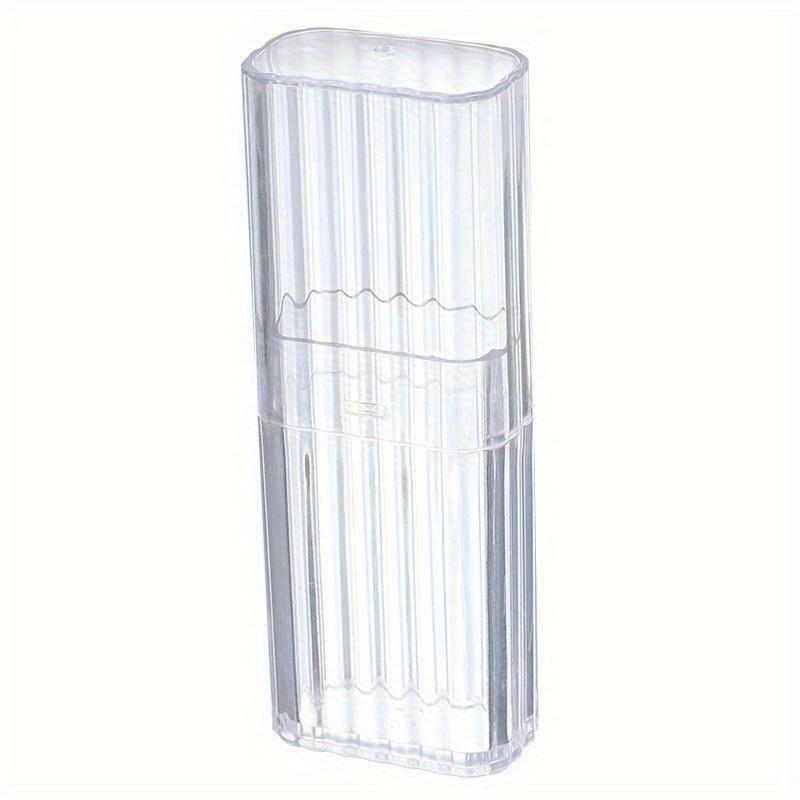 Transparent Travel Storage Box Perfect Bathroom Organizer & Cotton Swab Holder