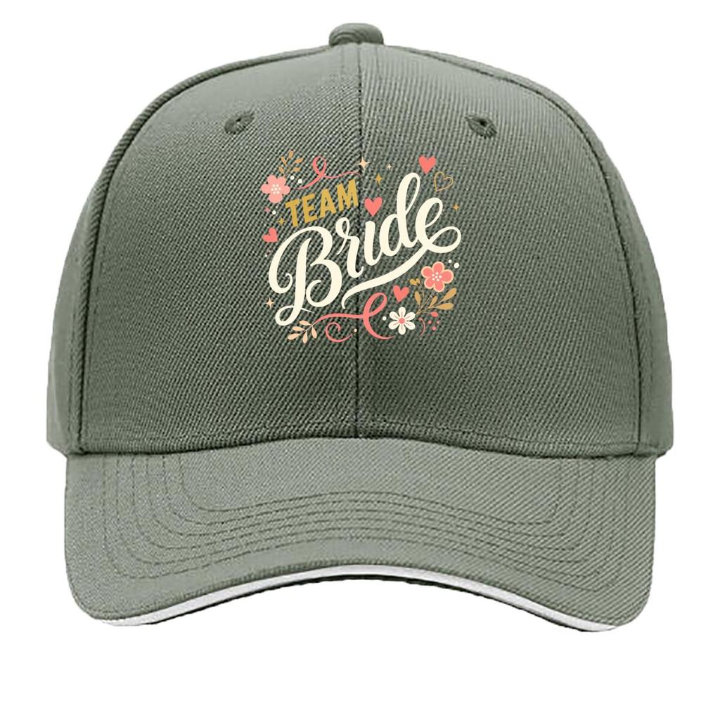 Bridal Squad Script Heart Celebratio Sandwich Baseball Cap Sun Cap Outdoor Workouts Hat