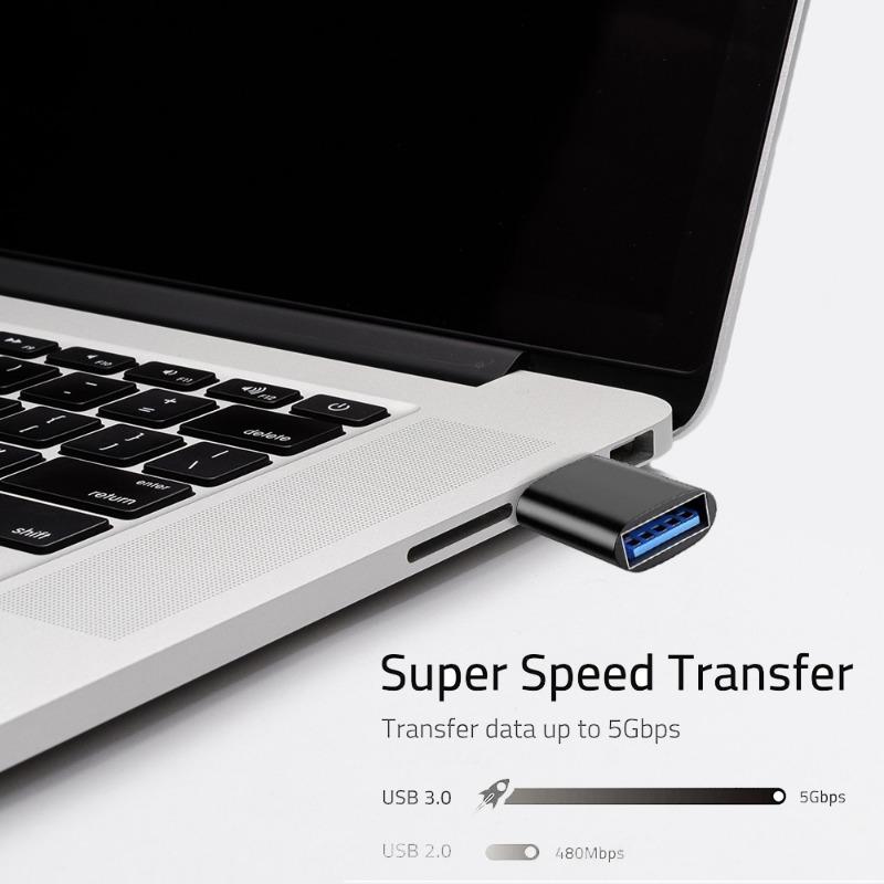 USB 3.0 To USBC Micro Adapter High-Speed USB TypeC Female To USB Type A Male Fast Charging Data OTG Adapter for Phone Converter 3