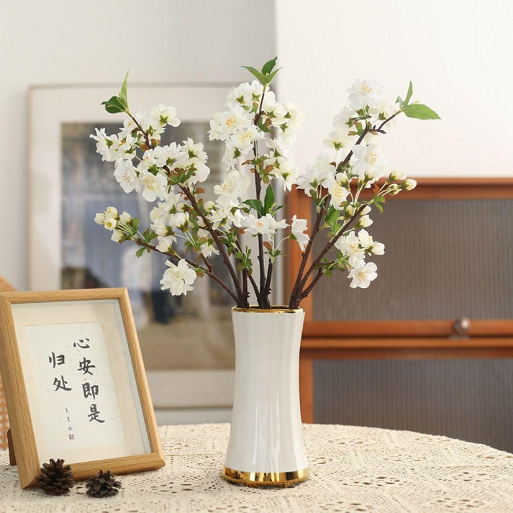 DIY Artificial Cherry Blossom Branch Handmade Simulation Cherry Tree Branch  Christmas Decor
