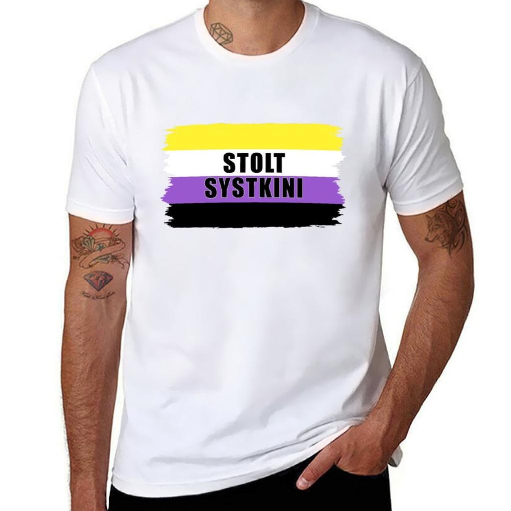 Kynsegin Stolt Systkyni Tshirt Basic Simple Casual Short Sleeve Tee Tshirt