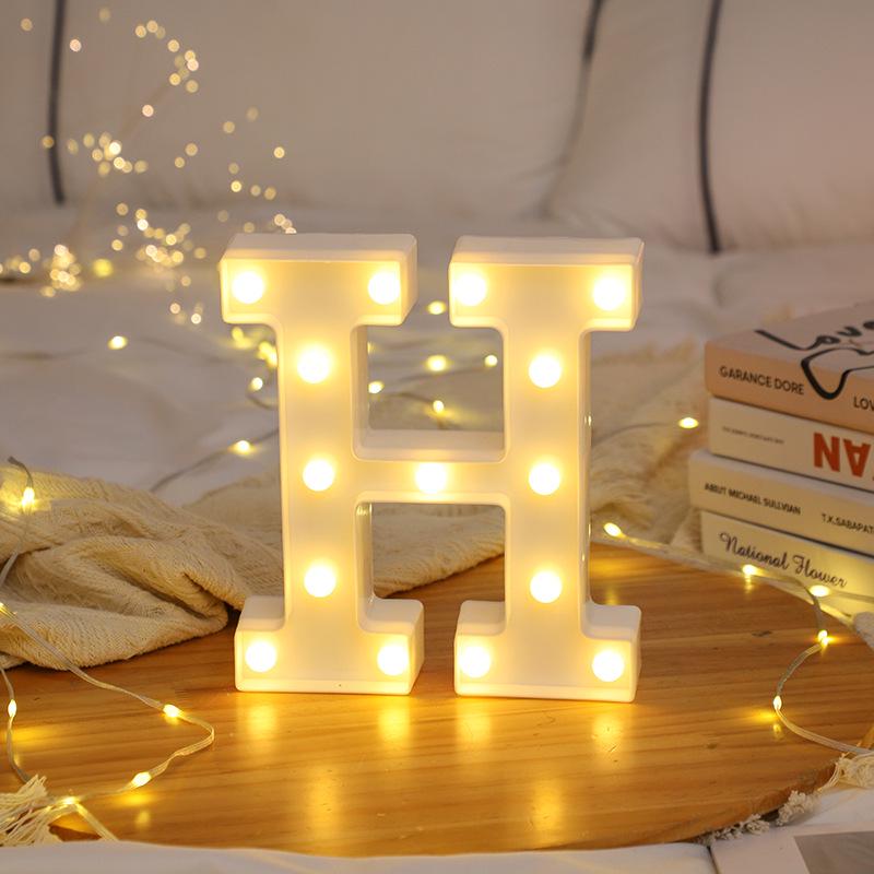 LED Letter and Number Lights for Celebrations and Proposals