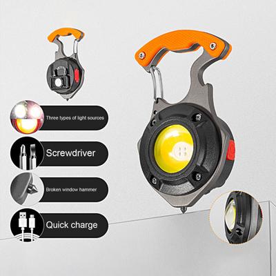 Mini Light Multiple Lighting Modes Opener Survival Ultralight Multifunctional Bottle Rechargeable Portable Hammer Super Bright