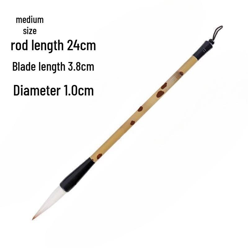 Ou Kai Handcrafted Mixed Bristle Calligraphy Brush for Seal Script - Ideal for Beginners and Advanced Artists