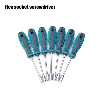 3-6mm Metal Screwdriver Hex Key Socket Screwdriver Socket Screwdriver Hand Hex Nut Key Hexagonal Screw Driver Repair-Tools