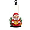 Wooden Base Santa Claus Towel Stand Acrylic Roll Paper Towel Holder Tissue Stand  Dining Table