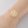 Pulsera Colgante Flor de Mandala de Lujo Ligero Europea y Americana - Diseño Fresco, Sencillo y Único