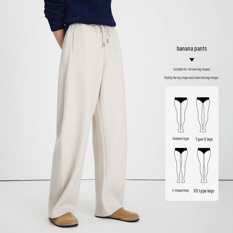 Navigare Women's Autumn/Winter Elastic Loose Fit Casual Pants