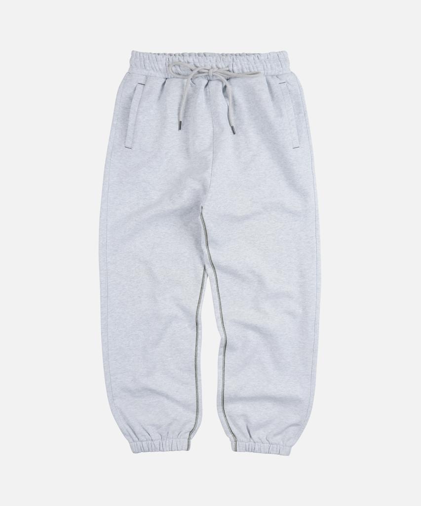 FRIZMWORKS Cover Stitch Sweat Pants _ White Melange