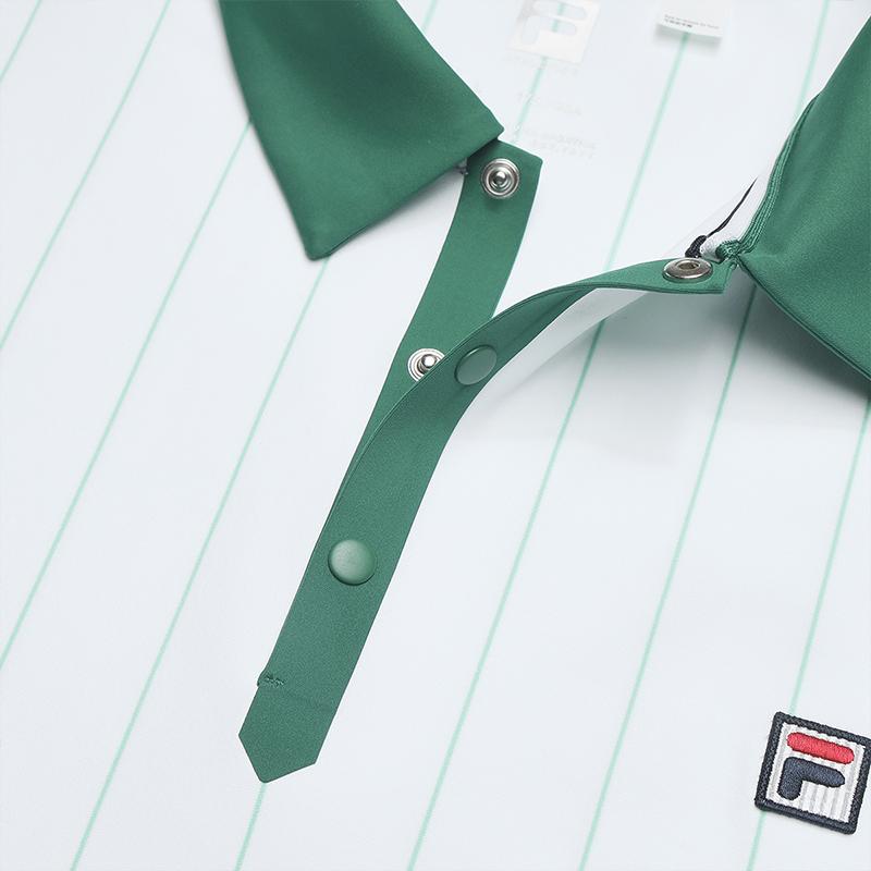 Fila Tennis Fashion Minimalist Striped Casual Sports Tennis Versatile Comfortable Knitted Short Sleeve Polo Shirt Men Tops A11M533139F-ZA