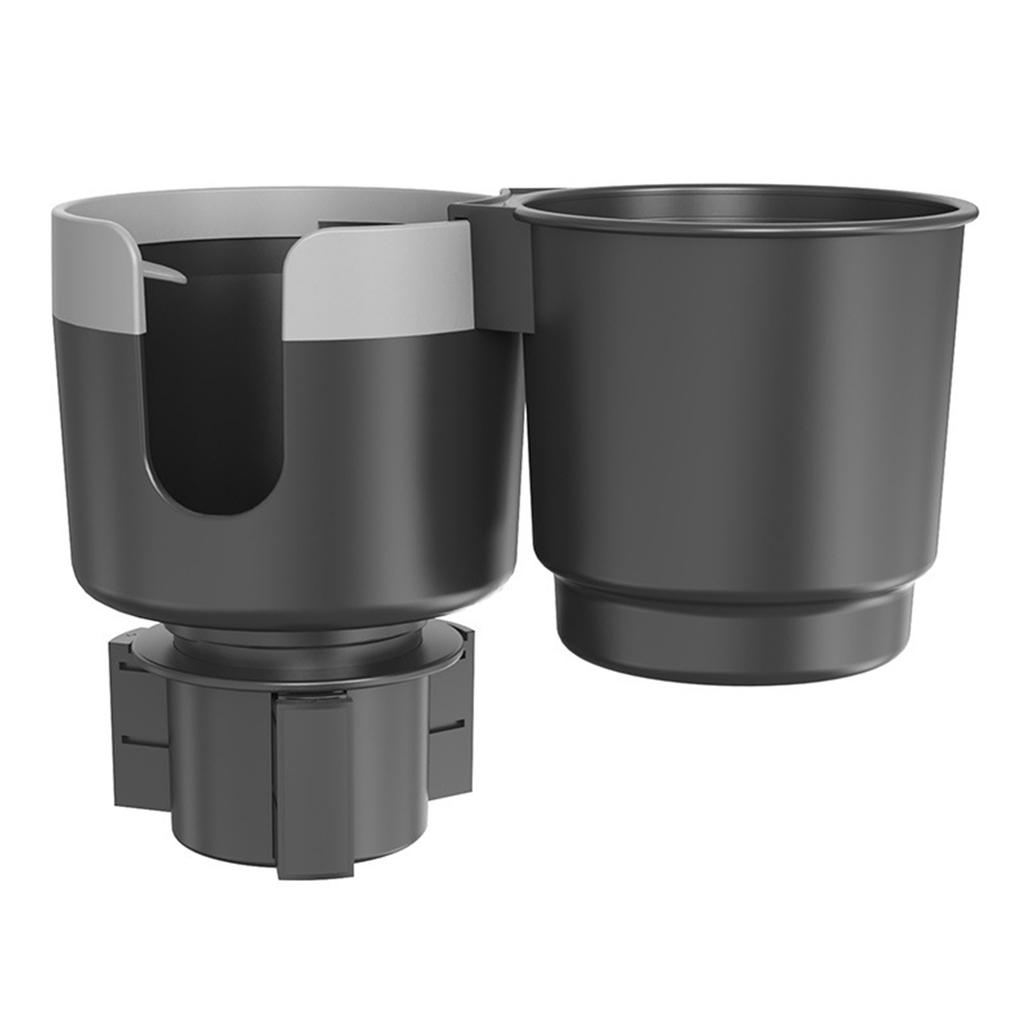 Car Center Console Organizer With Cup Holders And Detachable Storage Container Space Saving Plastic Construction