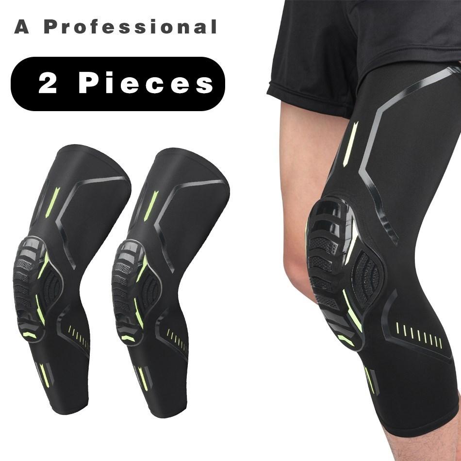 

2 шт. баскетбольные наколенники компрессионный рукав наколенник поддержка протектор для мужчин фитнес волейбольная поддержка снаряжение XXL