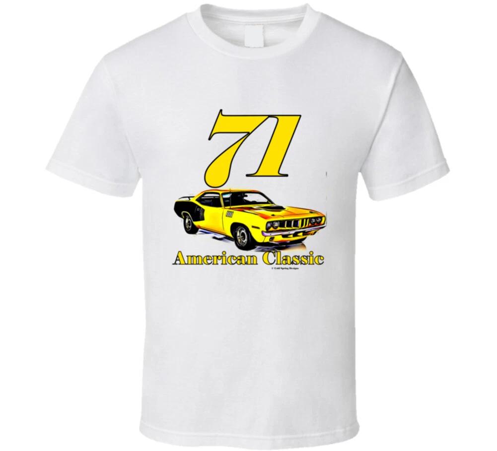 71 Cuda American Classic Musclecar Vintage Gift T Shirt L