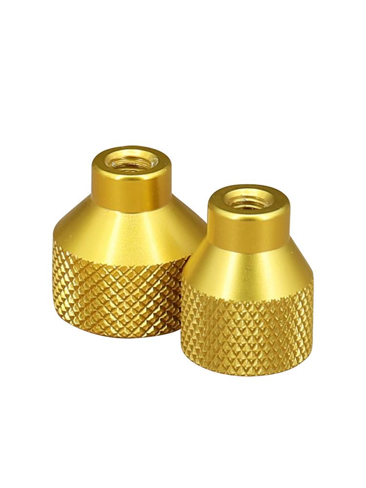 

Aluminum Alloy Knurled Handwheel Knob with Hand-Tightening Nut for Slide Table Blue D12xH12 M3