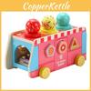 Wooden Educational Kids Toy With Ice Cream Truck Shape For Early Gift Learning