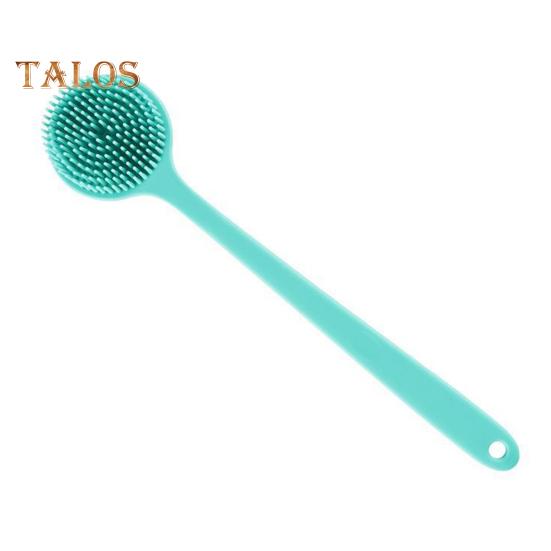 

Ленивая щетка для душа с длинной ручкой, силиконовая щетка для спины, двухсторонняя головка, отшелушивающая массажная щетка, аксессуар для ванны