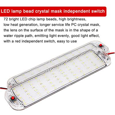 72 LED-Panel Licht Auto Innen Leselampe Hohe Helligkeit Kabine Lichter Für Van Lkw Rv Boot Camper Lichter Streifen 12V-24V