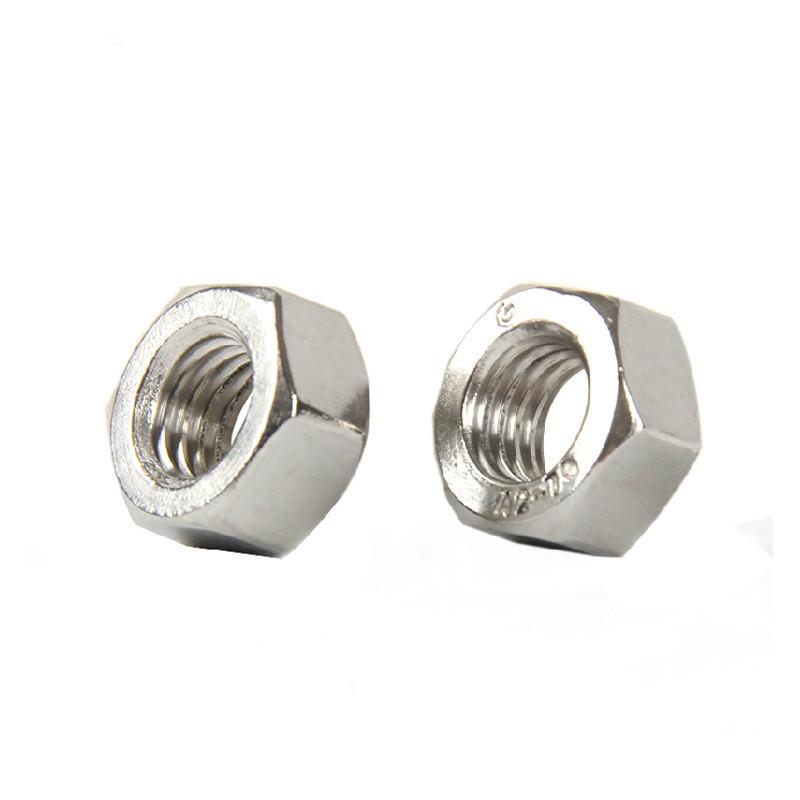 Useful Silver Color M2 M2.5 M3 M4 M5 M6 Metric Thread Hex Nut Hexagon Screw Nuts