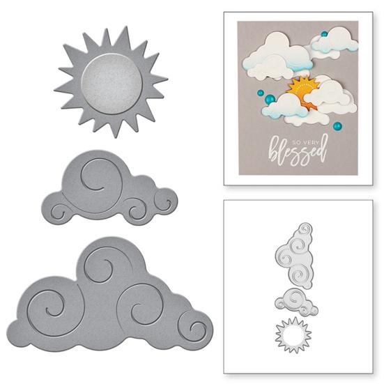 Sun Cutting DIY Craft Die Kids Cloud Design Stencil Scrapbook Mold Decor