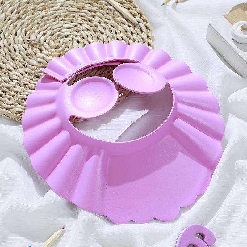 Baby Bath Cap with Ear Protection - Children s Shampoo Guard розовый
