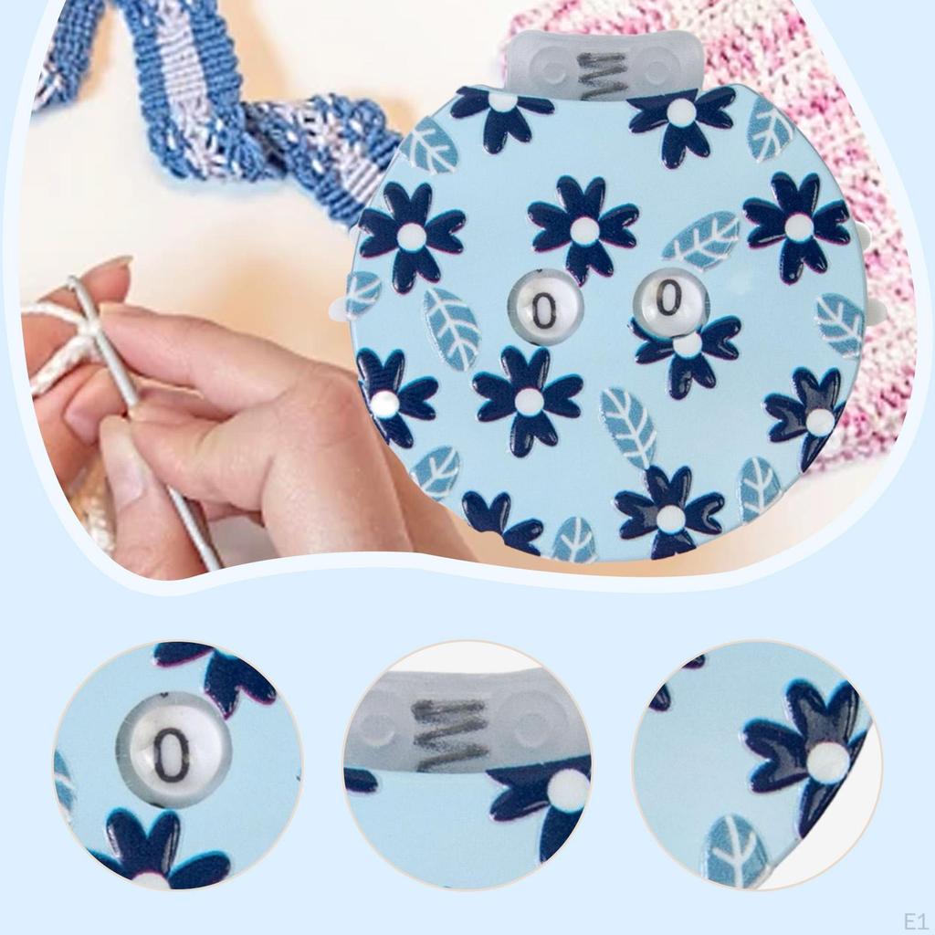 Crochet Row Counter Crocheting DIY Making Knitting Tools Portable for Sweater Rows Counting