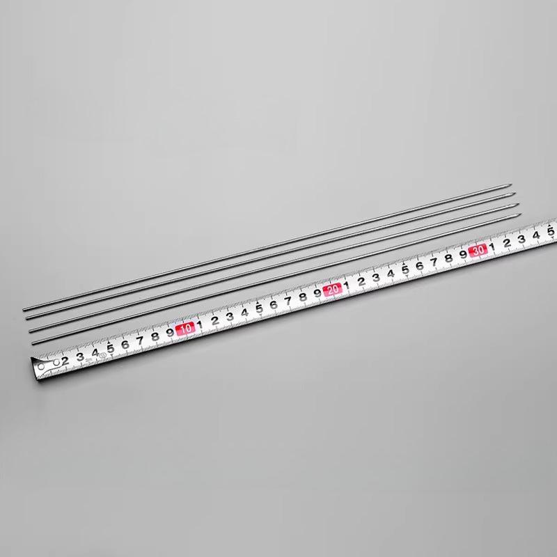 304 Stainless Steel Skewers For Barbecue Kebab Sticks Reusable Meat Skewers Round Rods For Outdoor Grilling