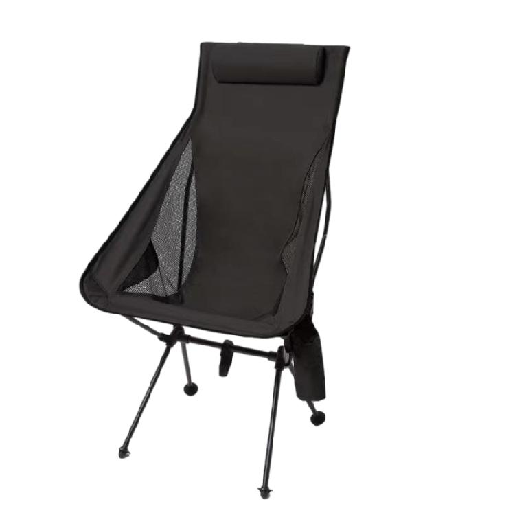 Foldable Camping Chair Ergonomic Designs Reinforced Aluminum Frame Portable Small Seat for Outdoor Fishing Hiking Use