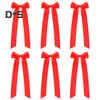 6 Pcs Candlestick Bow Decor Large Candle Holder Ribbon Bows Dining Table Centerpieces for Gift Wrapping Wedding Bridal Shower Bachelorette Party Decor