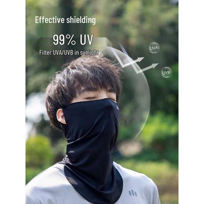 HANDUNYOU Sonnenschutz Eis Seide Gesichtsmaske