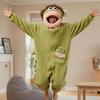 Tuta Mostro Bocca Grande, Accappatoio in Pile Corallo, Tuta Kigurumi Cartone Animato, Costume Cosplay Adatto Per Halloween Costume Cosplay NON INCLUDE Pettine