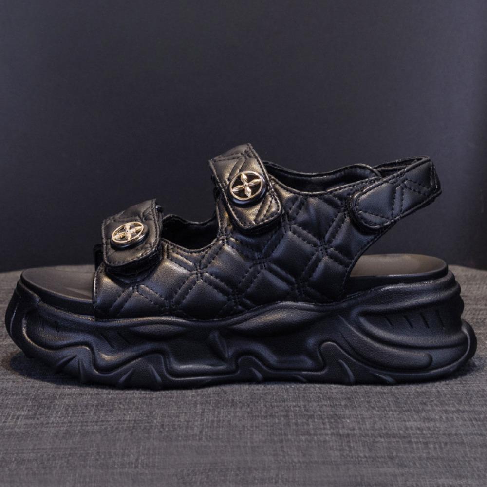 Summer Joker Women Platform Muffin Velcro Sports Beach Sandals
