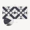 Self-adhesive Vinyl Flooring with Graphics for the Kitchen 100x50 Cm Geometric Marble Pattern