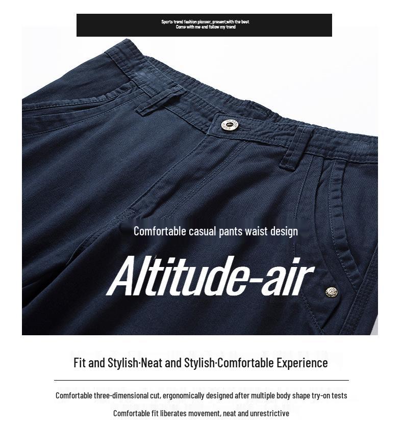 Men's Casual Mid-Length Beach & Sports Shorts - Loose Fit for Tennis, Basketball, Workwear