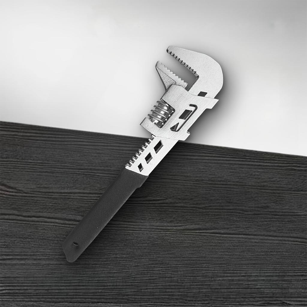 Large Open Adjustable Wrench, Right Angle F Wrench, Large Diameter Pipe Wrench, Can Tighten Special-shaped Pipe, Valve Pipe Fittings, Nuts, Etc