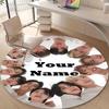 Personalized K-Kpop Team Round Chair Office Rug - Perfect for Mat, Office Chair & More - Ideal Gift for Birthdays and Holidays