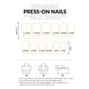 French Medium Length False Nails 24Pcs Lightweight Comfort Fit Manicure Kit for Daily and Special Occasions